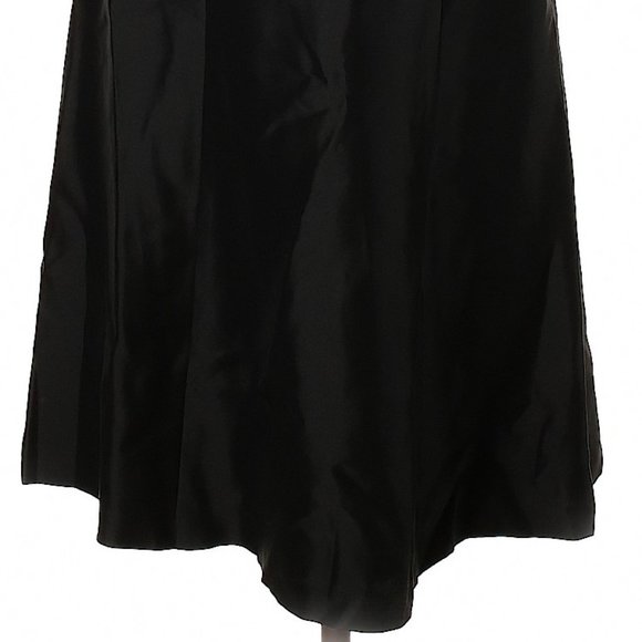 Black Silk Dress Ann Taylor Strapless Classic Cocktail Party Event Dinner Date 4 - Picture 5 of 8
